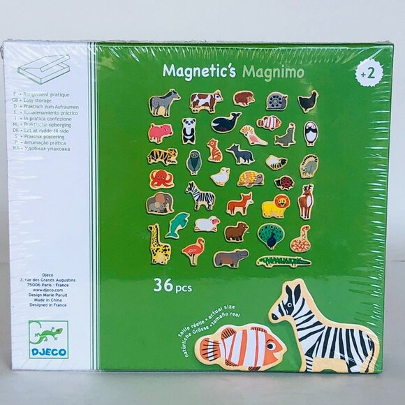 New Sealed Djeco Magnimo Wooden Magnetic Animals for 2 Years Plus - Picture 13 of 15